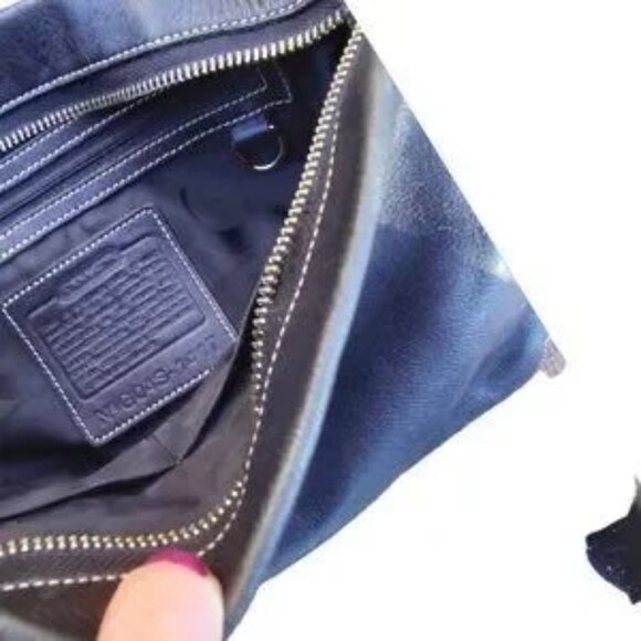 Coach Vintage Black East West Legacy Tassel  #1417 - Picture 6 of 12